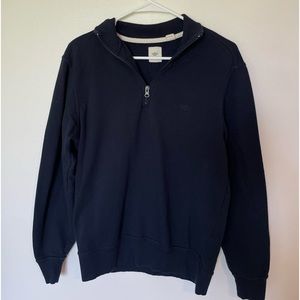 DOCKERS Men's Regular Fit Long Sleeve Quarter Zip Fleece Sweatshirt